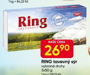 Sýr tavený Ring Tany