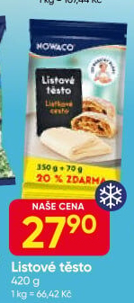 Těsto listové mražené Dobroty babičky Kláry