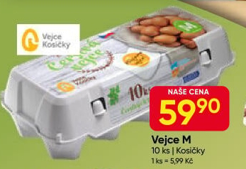 Vejce z podestýlky M Milujeme vejce Kosičky
