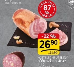 Bůčková roláda Kostelecké uzeniny