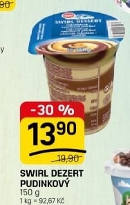 Dezert pudinkový Swirl Omira