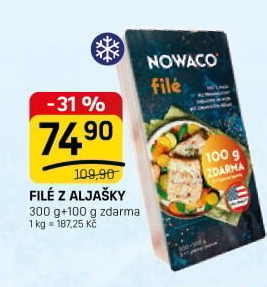 Filé z Aljašky mražené Nowaco
