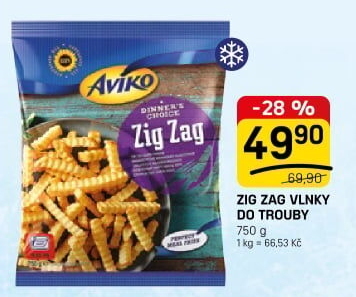 Hranolky vlnky mražené Zig Zag Aviko