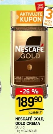 Instantní kávy Nescafé Gold