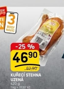 Kuřecí stehna uzená Vodňanské kuře