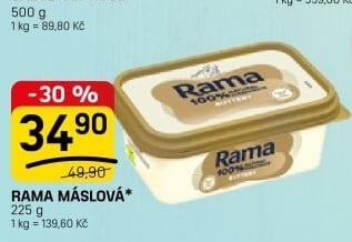 Margarín máslová příchuť Rama
