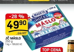 Máslo Jihočeské Madeta