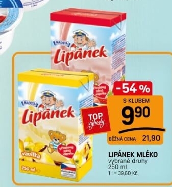 Nápoj mléko ochucené Lipánek Madeta