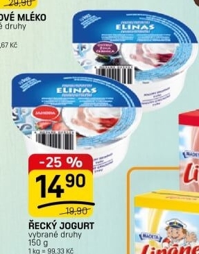 Ochucený jogurt řecký Elinas
