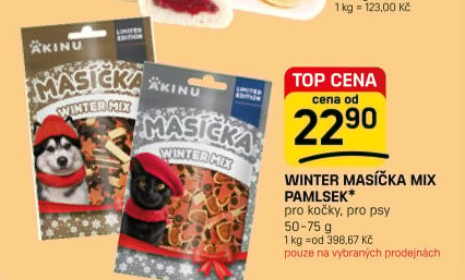 Pamlsky pro kočky Masíčka Akinu