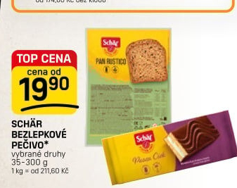 Pečivobez lepku Schär