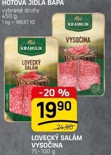 Salám lovecký Krahulík