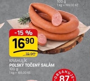 Salám polský točený Krahulík