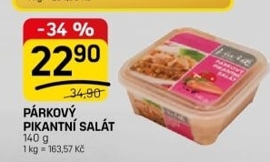 Salát párkový pikantní Lahůdky Vavřík