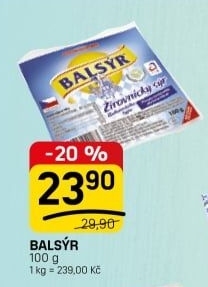Sýr Balsýr Mlékárna Žirovnice