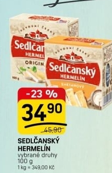 Sýr Hermelín Sedlčanský