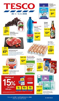 akční leták Tesco 28.1.2026-3.2.2026