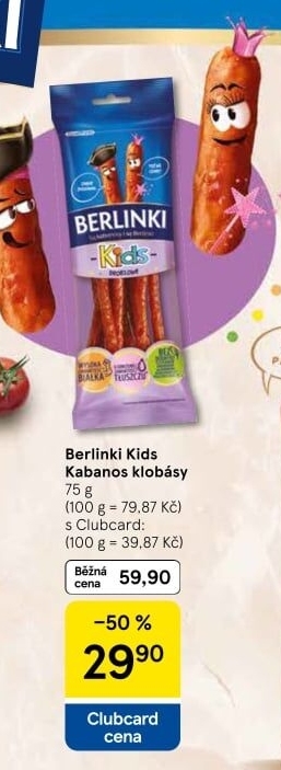 Kabanosky Berlinki Kids Morliny