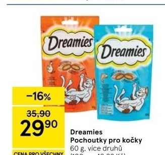 Pamlsky pro kočky Dreamies Whiskas