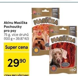 Pamlsky pro psy Masíčka Akinu