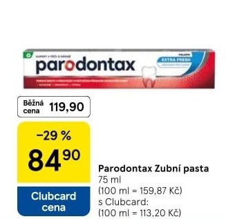 Pasty na zuby Parodontax