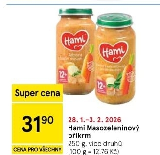 Příkrm masozeleninový Hami