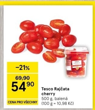 Rajčata cherry Tesco