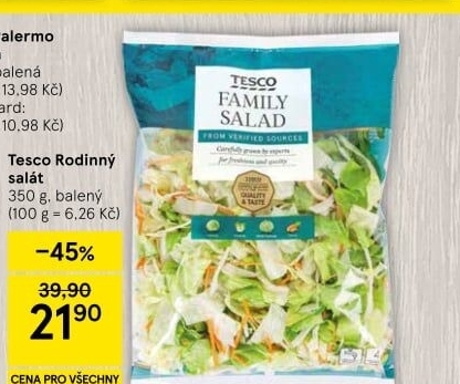 Salát Family mix Tesco