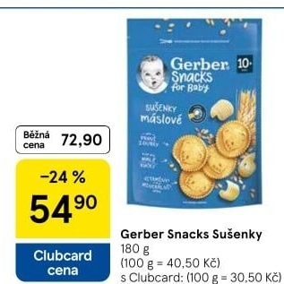 Sušenky dětské Gerber Snack for Baby