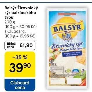 Sýr Balsýr Mlékárna Žirovnice