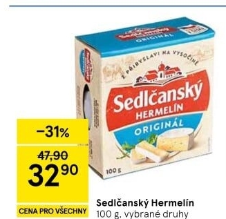 Sýr Hermelín Sedlčanský