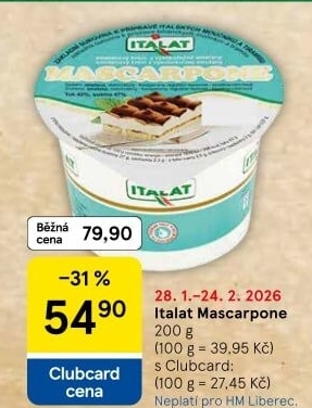 Sýr Mascarpone Italat