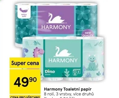 Toaletní papír 3vrstvý Harmony