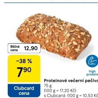 Večerní proteinové pečivo