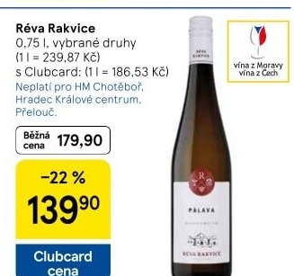 Vína Vinařství Réva Rakvice
