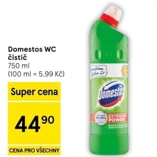Čistič WC gelový Domestos