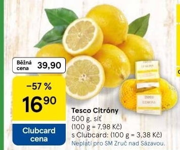 Citrony Tesco