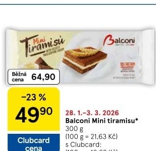 Dezert mini Tiramisu Balconi
