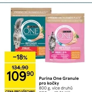 Granule pro kočky One Purina