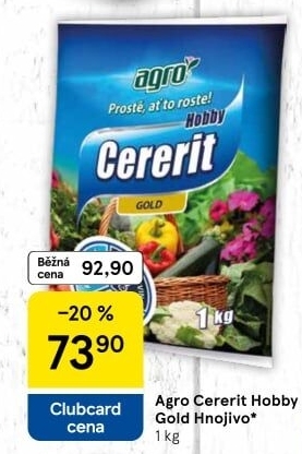 Hnojivo Cererit Hobby Gold Agro