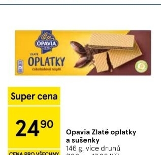 Oplatky Zlaté Opavia