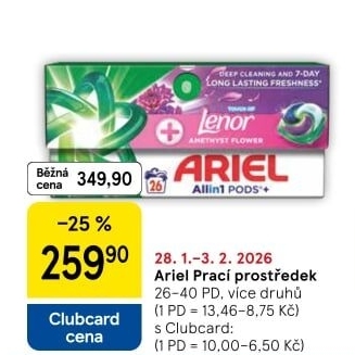 Prací prostředky Ariel