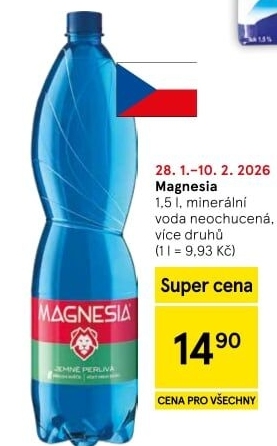 Přírodní voda Magnesia