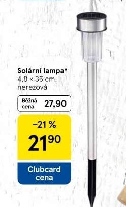 Solární lampa