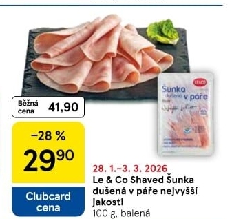 Šunka dušená nejvyšší jakosti LE&amp