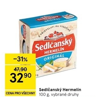 Sýr Hermelín Sedlčanský