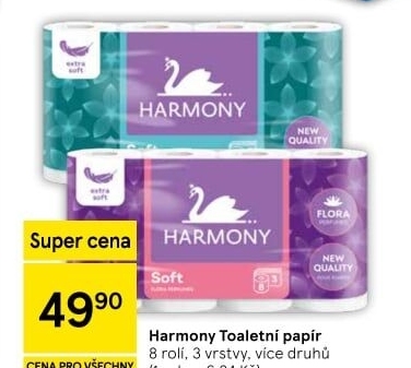 Toaletní papír 3vrstvý Harmony