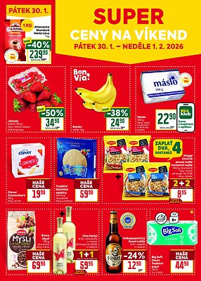 akční leták BILLA 28.1.2026-3.2.2026