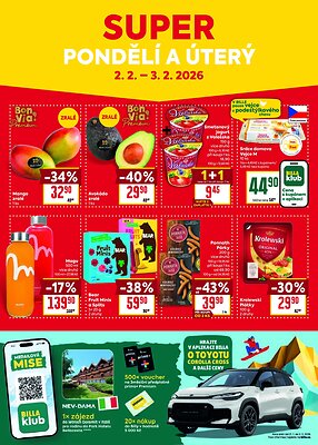 akční leták BILLA 28.1.2026-3.2.2026