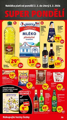 akční leták Penny Market 29.1.2026-3.2.2026